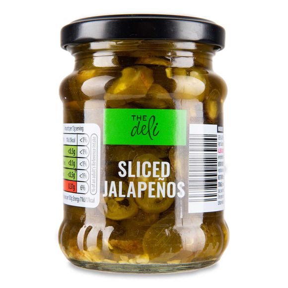 Sliced Jalapeños 210g (110g Drained) The Deli